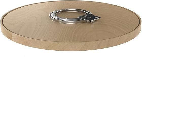 Rev-A-Shelf - 4WLS001-28-B52 - 28 in. Wood Full Circle Lazy Susan Single Shelf with Swivel Bearing