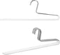 Mawa by Reston Lloyd Trouser Series Non-Slip Space-Saving Clothes Hanger with Single Rod for Pants, Style KH/1, Set of 4, White