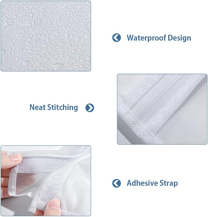 Garment Clothes Cover Protector Hanging Garment Storage Bag Translucent Dustproof Waterproof Hanging Storage Bag for Wardrobe with Full Zipper
