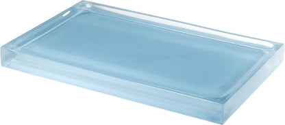 Izod - Vanity Tray, Durable Countertop Accessories, Sleek Resin Organizer, Dorm Room Essentials, Modern Home Decor (Marina Collection, Blue)