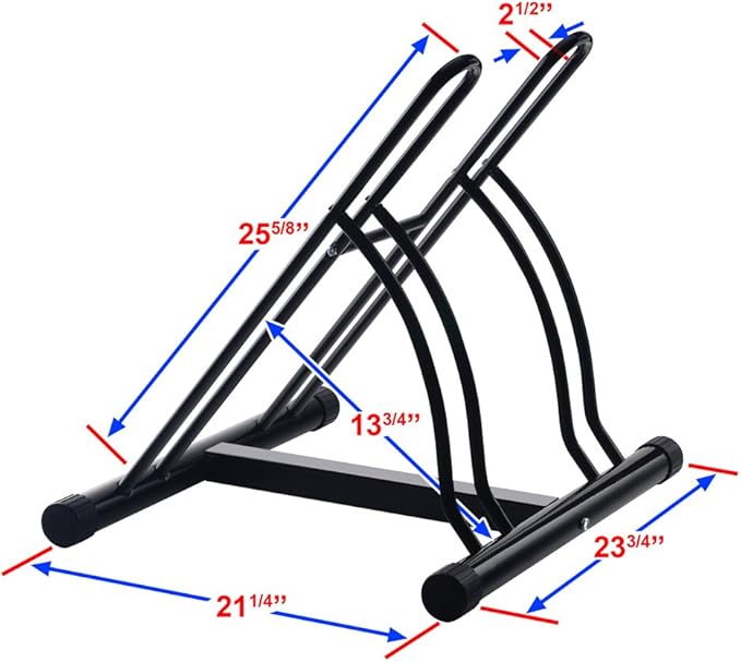 Bike Rack – Dual Bicycle Stand for Mountain, Road, or Kid’s Bikes – Indoor or Outdoor Steel Bicycle Storage – Tire Rack for Truck by RAD Cycle