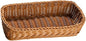 Chopsticks Fork Storage Tray Woven Cutlery Basket, Handwoven Imitation Rattan Silverware Tray for Countertops Cabinets Spoons, 26cmx12cmx6cm