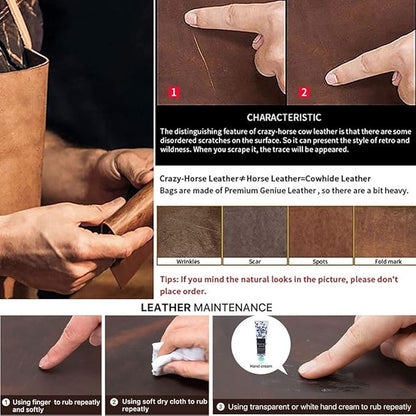 CONTACTS Genuine Leather Tie Travel Holder Small Neckties Organizer Tie Anti Wrinkle Storage Roll