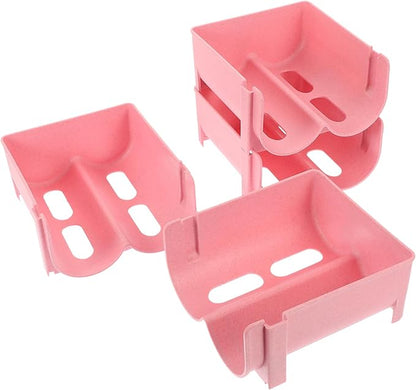 4pcs Material Drawer Storage Rack Soda Can Organizer Stackable Wine Storage Rack Easy to Use Kitchen