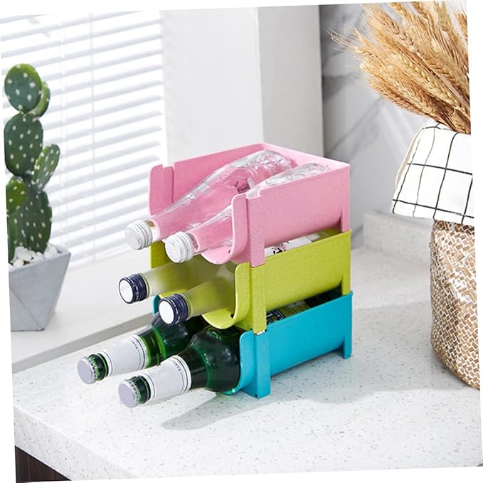 Garneck 3pcs Stackable Storage Rack for Beer Beverage Kitchen Organizers Storage Can Rack Organizer for Pantry