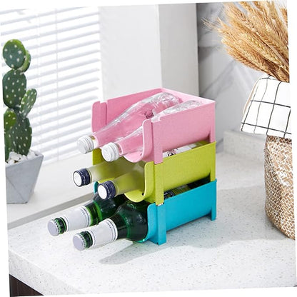 Garneck 3pcs Stackable Storage Rack for Beer Beverage Kitchen Organizers Storage Can Rack Organizer for Pantry