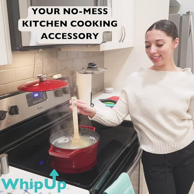 Magnetic Pot Lid Holder Organizer For Hood Vent - Keep Kitchen Counter Clean with Heavy Duty Hook Lid Holders and Spoon Rests for Use While Cooking; Stove Stand for Lids | Unique Kitchen Gadgets