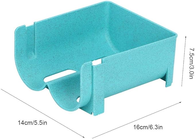 TOPINCN Cans Storage Rack Practical Plastic Stackable Wine Beer Bottle Holder Refrigerator Canned Beverage Organizer Shelf(Blue)
