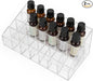 2Pack Essential Oil Holder,24Slots Plastics Essential Oil Storage,for Bottles Perfumes and Nail Polish Shelf,Essential Oil Organizer,Makeup Storage Rack