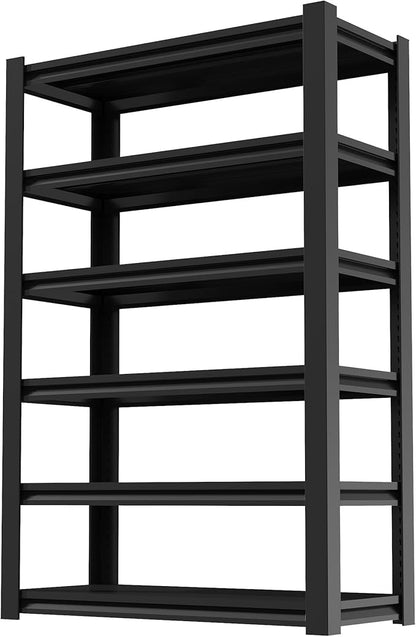 83" Garage Shelving Units and Storage 6 Tier,Heavy Duty Metal Shelves Adjustable,3600lbs Garage Storage Shelves,Sturdy Steel Utility Rack Industrial Tool Shelf for Basement Shop