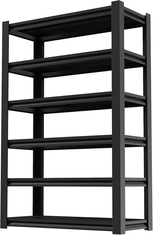 83" Garage Shelving Units and Storage 6 Tier,Heavy Duty Metal Shelves Adjustable,3600lbs Garage Storage Shelves,Sturdy Steel Utility Rack Industrial Tool Shelf for Basement Shop