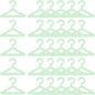 PATIKIL 30pcs Clothes Hanger Earring Holder, Mini Acrylic Coat Hangers Earring Hangers Hanger Rack Small for Earring Holder Organizer Stand Studs, Green