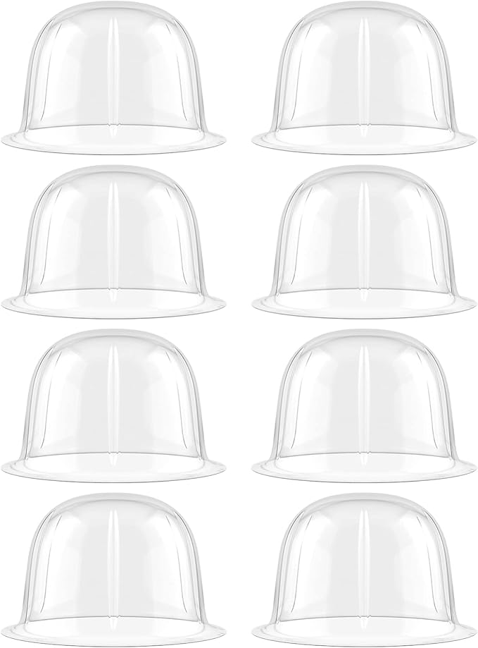 8Pcs Durable Hat Holders Plastic Hat Racks Practical Caps Stand Hat Holder for Travel Clothing Closet Hat Storage Supplies