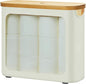 Toilet Paper Storage with Lid, Large Toilet Paper Holder for up to 12 Rolls, Free Standing Bathroom Storage Organizer with Lid, Beige