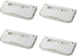 4Pcs Wall Mounted Shoes Rack, Foldable Hanging Shoe Rack Organizer Shoe Storage for Slippers, High Heel, Leather Shoes, Sneaker, Sandal(White)