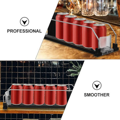 UPKOCH 2pcs Plastic Drink Replenishment Pusher for Fridge Automatic Beverage Dispenser Organizer for Easy Access for Kitchen and Party Use