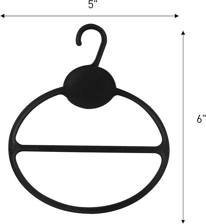 SSWBasics Black Scarf Hanger - Pack of 50