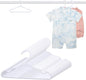 60 Pack White Baby Hangers 11.42 Inch - Kids Non-Slip Clothes Hangers for Infant & Child, Durable Plastic Children's Hangers for Closet, Pants, Coats, Skirts