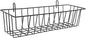 ULTECHNOVO Hanging Wire Basket Kitchen Storage Organizer over Cabinet Door Metal Wire Basket for Bathroom Toiletries and Pantry 12.40X3.54X3.14In Black