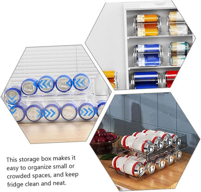 BESTOYARD Soda Fridge Organizer Water Bottle Storage Box Can Dispenser for Pantry