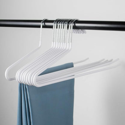 Pants Hangers 30 Pack Non Slip,Trouser/Blanket/Jeans Hangers for Closet Space Saving,Open Ended Pants Hanger Strong Durable (White)