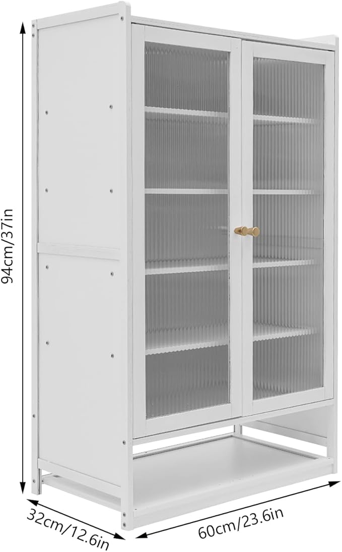 7-Tier Shoe Rack Organizer for Closet - Shoe Shelf - Stackable with Door - Easy Assembly, LARGE