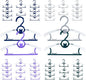 Baby Hangers for Nursery Closet 40 Pack Plastic Kids Clothes Hanger Space Saving Non Slip Extendable Toddler 11-14” Adjustable Hangers Heavy Duty Clothing Infant Hanger Bulk, Mixed Color for Boys