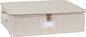 Covermates Platter Storage Box – Serveware & China Storage Container with Dual Zippers, ID Window, Reinforced Handles & Structured Walls for Platter, Dish & Serving Tray Protection, Beige Heather