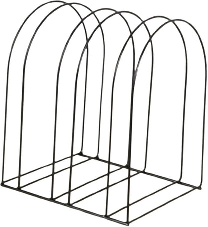 Yajuyi Tabletop Hat Holder Knitted Hat Storage Rack Stylish Multi Grid Decoration Metal Swim Cap Hanger Hat Display Stand for Home, Black