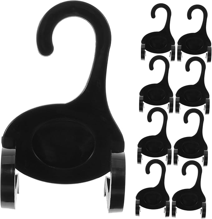 PRETYZOOM 50pcs Shoes Organizer Double Slots Hangers for Sports Shoes Space Saving Hanging Hooks for Home