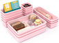 16 PCS Drawer Organizer Set, 4 Size Makeup Drawer Divider Organizer With Non-Slip Pads, Interlocking Plastic Storage Bins for Office,Jewelry Vanity,Gadgets, Bathroom,Kitchen, Pink