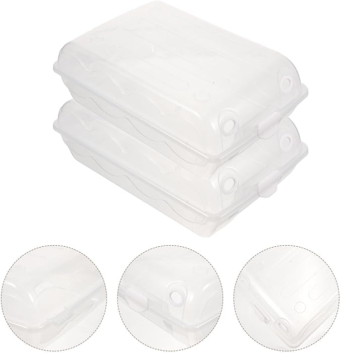 Thickened Plastic Shoe Storage Box 2pcs Large Dustproof Shoe Organizer Lid for Men and Women Stackable Space-saving for Closet and Entryway Style