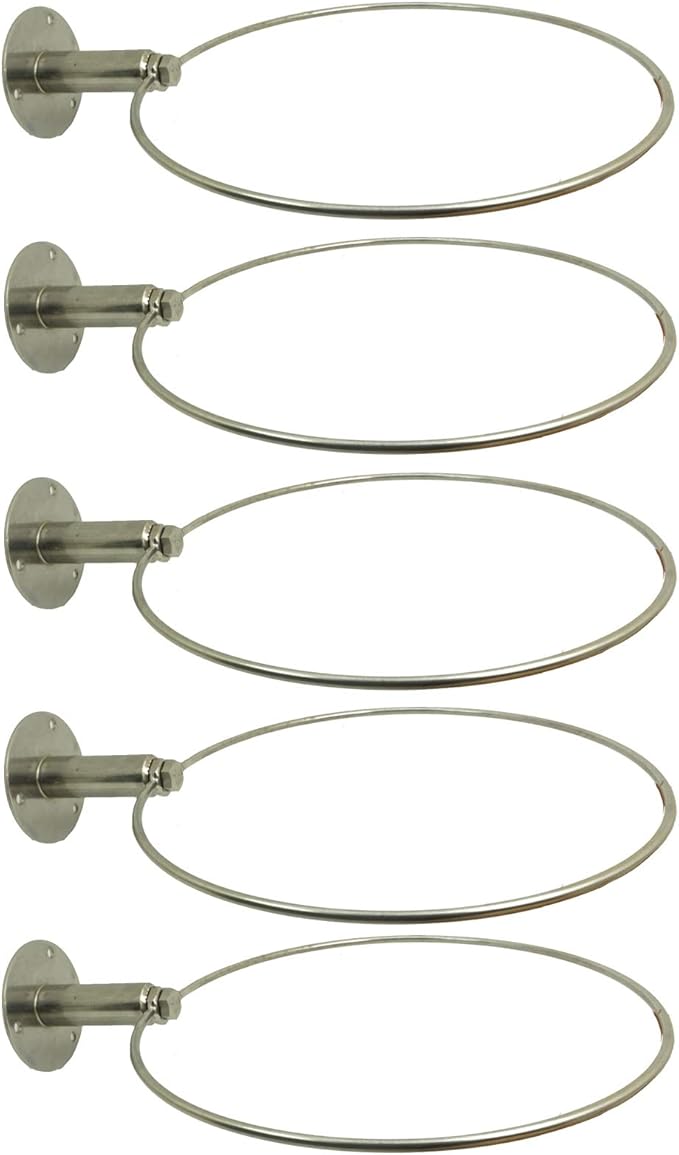 AUXPhome Stainless Steel Cowboy Hat Rack Cowboy Hat Holder Coyboy Hat Organizer 5/PK - No Cowboy Hat