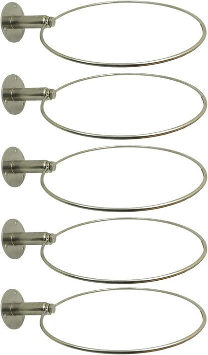 AUXPhome Stainless Steel Cowboy Hat Rack Cowboy Hat Holder Coyboy Hat Organizer 5/PK - No Cowboy Hat