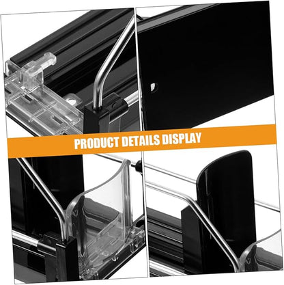 2pcs Automatic Pusher Drink Dispensers Refrigerator Soda Can Organizer Smooth Polished Surface Practical Beverage Organizer for Bottles and Cans