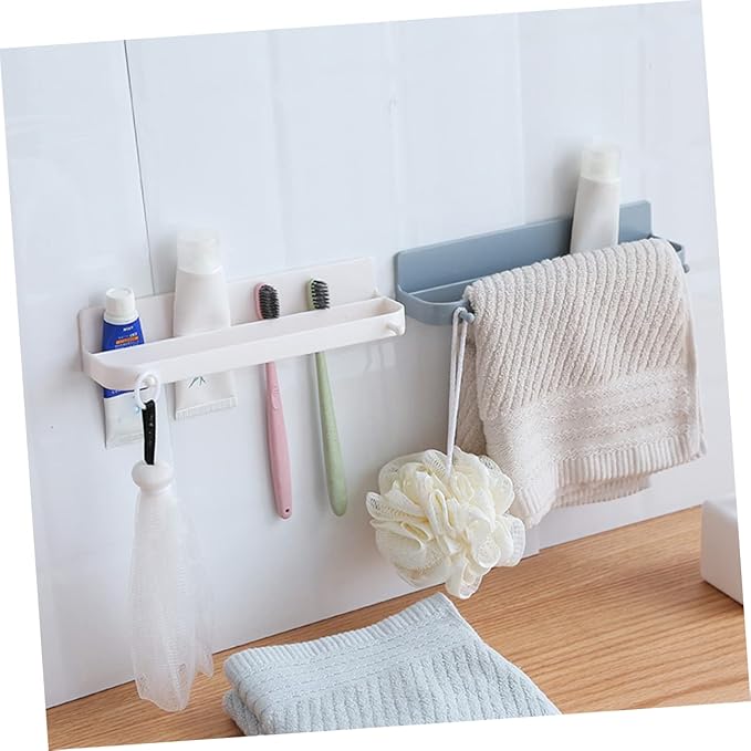 Ciieeo Wall-Mounted Shoes Rack Over The Door Organizer Sticky Hanging Strips for Slippers and Shoes Storage Random Color