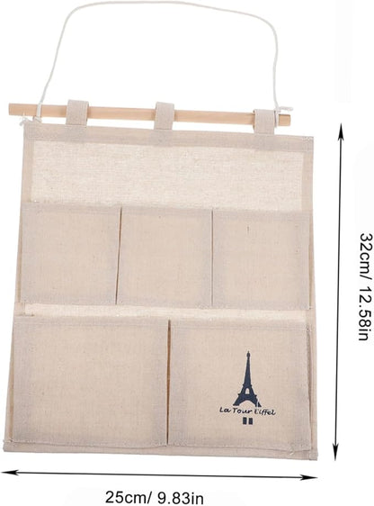 Cabilock Household Wall Pocket Organizer Multi-use Pouch for Chic Design for Living Room Bathroom Kitchen and Bedroom Easy Installation