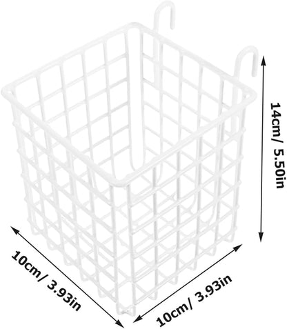 4pcs Over the Door Wire Basket Organizer Sturdy Iron Hanging Storage Basket for Kitchen Pantry Craft Space Saving with Capacity and Resistant Finish