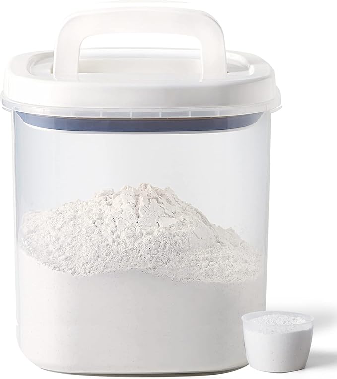 Rice Dispenser,10 Lbs Rice Container Storage with Measuring Cup Food Cereal Container Bins Household for Kitchen Pantry Organization