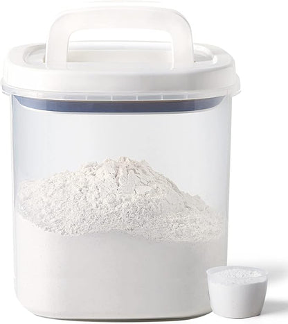 Rice Dispenser,10 Lbs Rice Container Storage with Measuring Cup Food Cereal Container Bins Household for Kitchen Pantry Organization