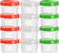 EONJOE 4oz Plastic Containers with Lids Reusable Dishwasher Freezer Safe Airtight,12-Pack