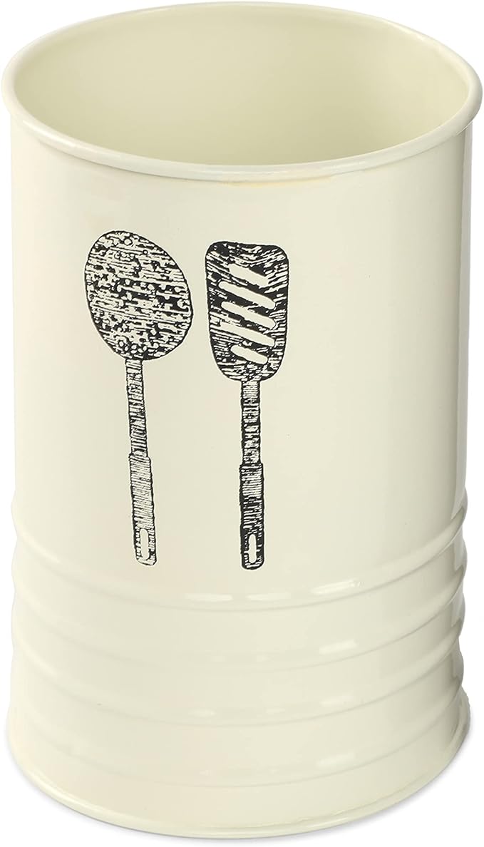 Dudki Countertop Kitchen Cutlery Stainless Steel Holder Spoon and Fork Organizer for Dining Table Serve, Organization & Storage, Cutlery & Flatware Caddy (SPN CUTL IVORY)