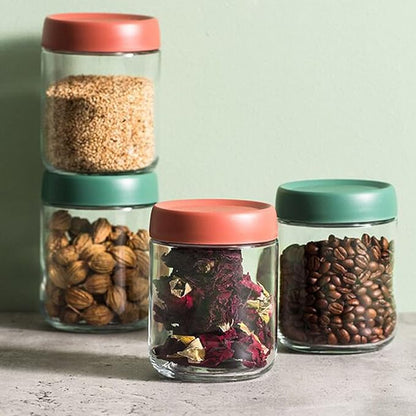 Mason Jars 16 OZ with Lids,Overnight Oats Containers with Lids,Glass Jars with Lids for Salad Dressing,Fruit,Sauce,Wide Mouth Mason Jars for Food Snacks Sugar Spice,Canning Jars-Leak Proof
