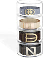 Belt Organizer for Closet Storage: Clear Acrylic 4-Layer Stackable Belt Box, Space-Saving Belt Case Holder for closet, drawer