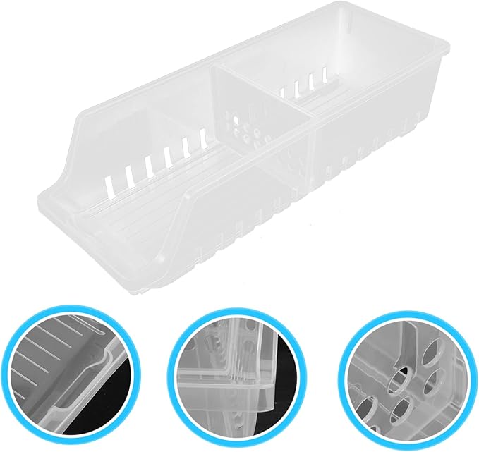 LABRIMP Refrigerator Beverage Holder Beer Storage Dispenser Compact Can Storage Box Organizer