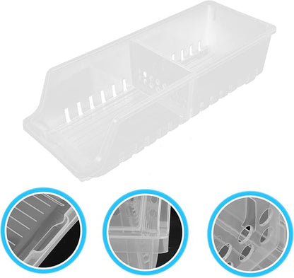 LABRIMP Refrigerator Beverage Holder Beer Storage Dispenser Compact Can Storage Box Organizer