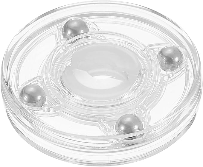 uxcell Acrylic Lazy Susan Turntable, 2 Inch Clear Turntable Organizer Ball Bearing 360 Degree Rotating Tray for Spice Rack Table Cake Kitchen Pantry Decorating Bathrooms