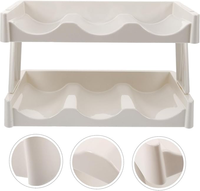 COLLBATH Cup Organizer Kitchen Countertop Storage Rack Two Tier Mug Holder for Tea Cup