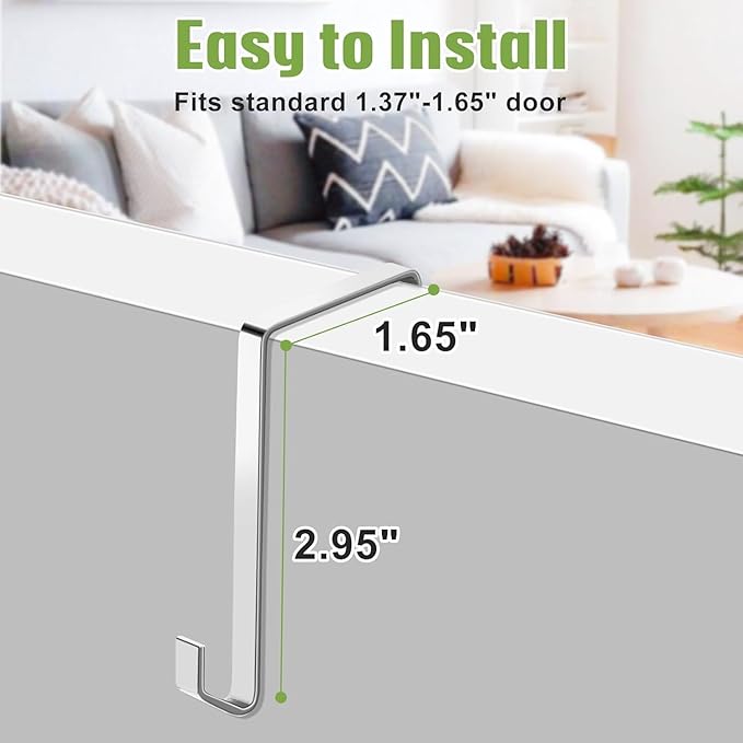 MISSLO 35 Clear Large Pockets Over The Door Shoe Organizer Sturdy Oxford Fabric Hanging Shoe Rack