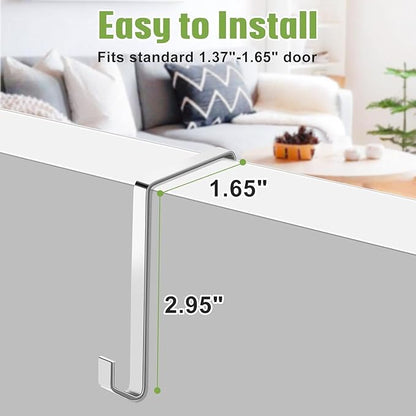 MISSLO 35 Clear Large Pockets Over The Door Shoe Organizer Sturdy Oxford Fabric Hanging Shoe Rack